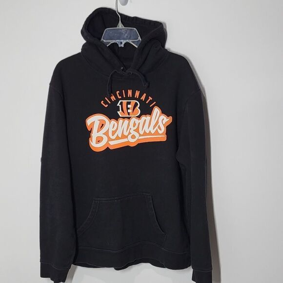 Plus Size Cincinnati Bengal's Men's Black Hoodie - Picture 1 of 8